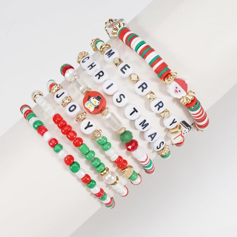 Lonext Halloween Bracelets Stackable Heishi Beaded Stretch Bracelets - Image 4
